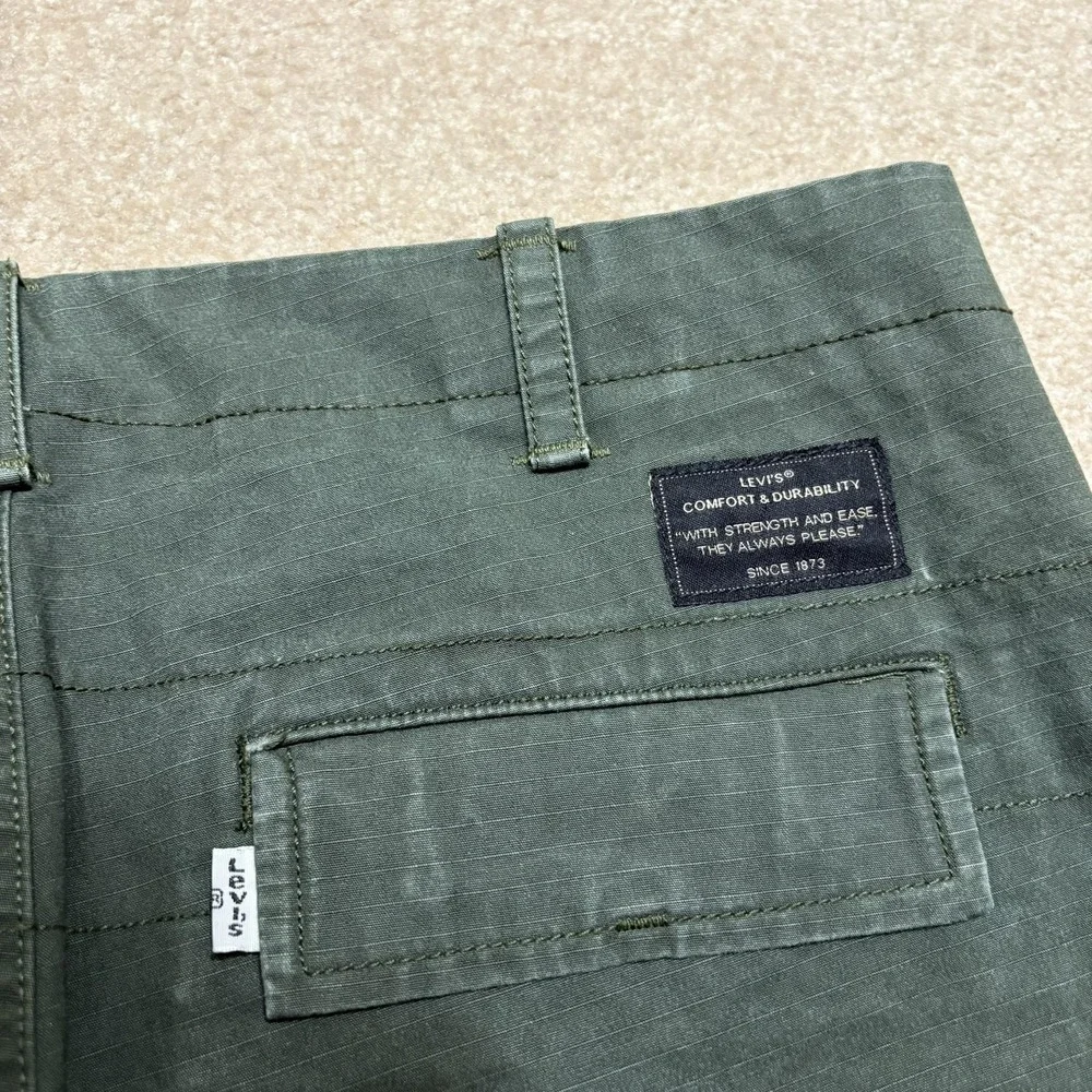 Levis Skateboarding Cordura Fatigue Pants Mens 33x30 Green Military OG 107 Style